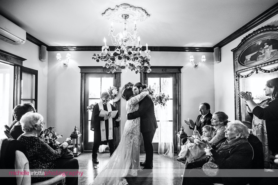 The Gables LBI Historic Victorian Inn NJ Intimate Indoor Wedding Ceremony