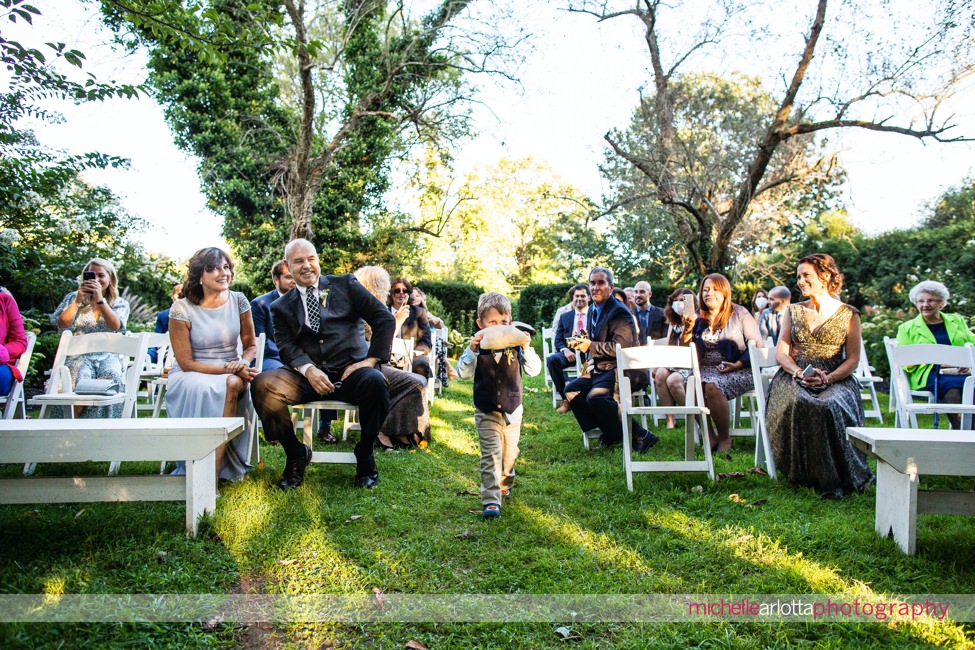 inn at fernbrook farms New Jersey outdoor wedding ceremony