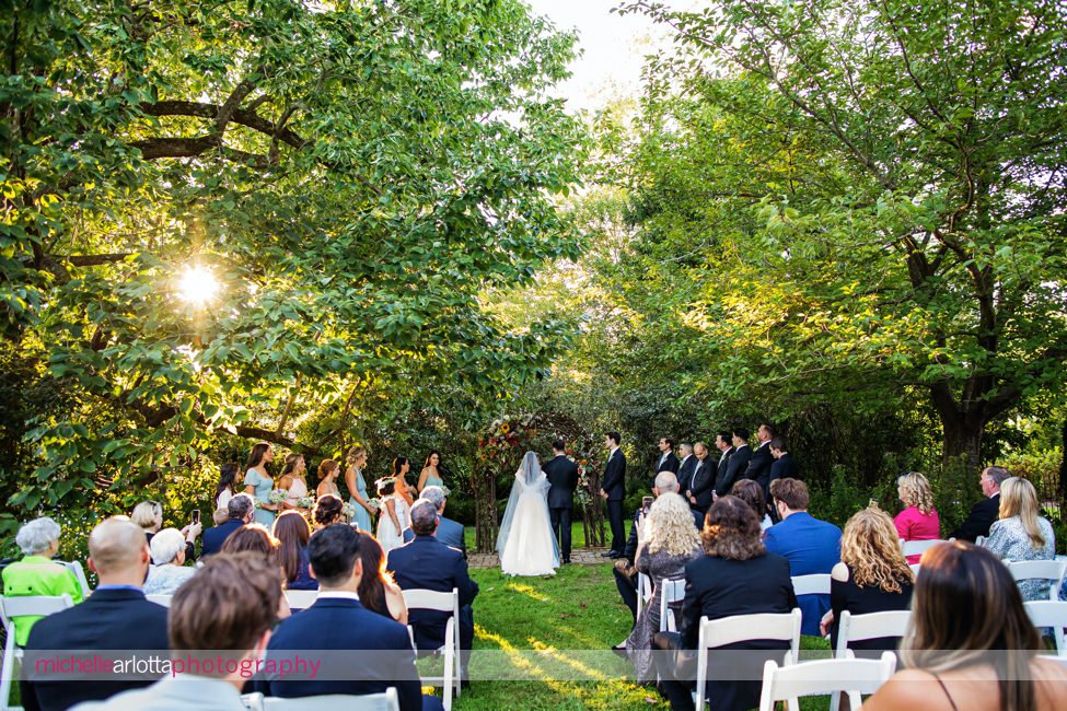 inn at fernbrook farms New Jersey outdoor wedding ceremony