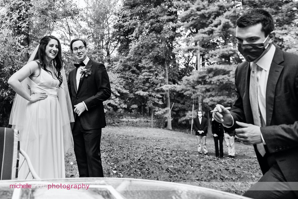Montclair New Jersey Backyard elopement wedding