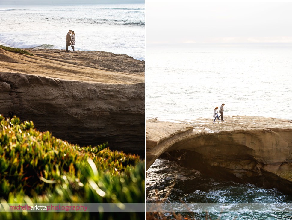 San Diego sunset cliffs engagement session