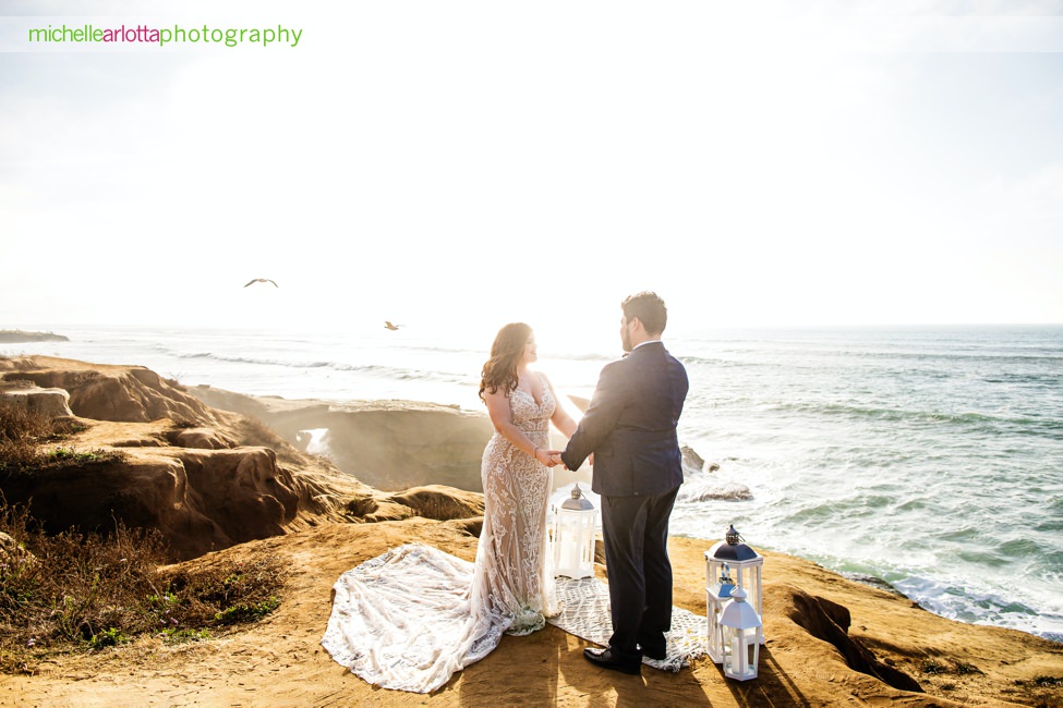 sunset cliffs San Diego intimate wedding ceremony