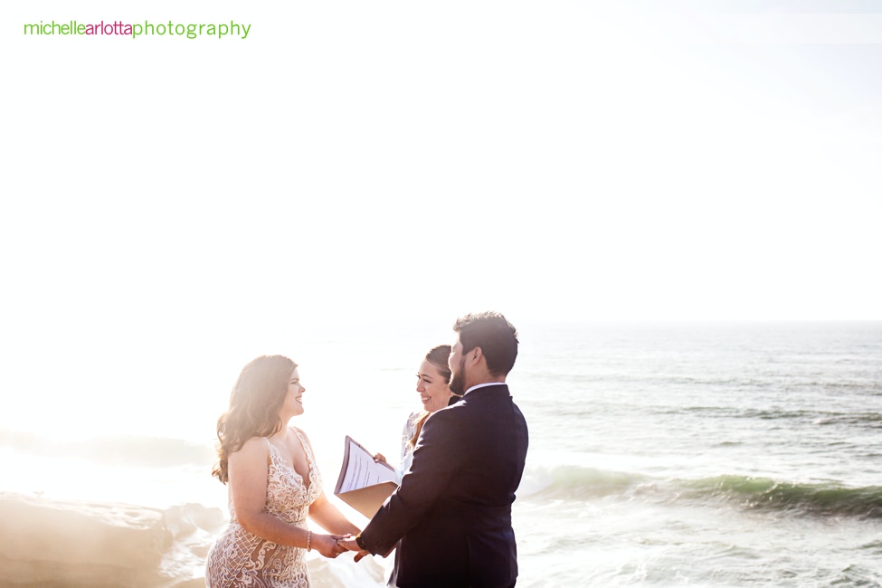 sunset cliffs San Diego intimate wedding ceremony