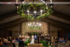 Waterloo village indoor wedding ceremony