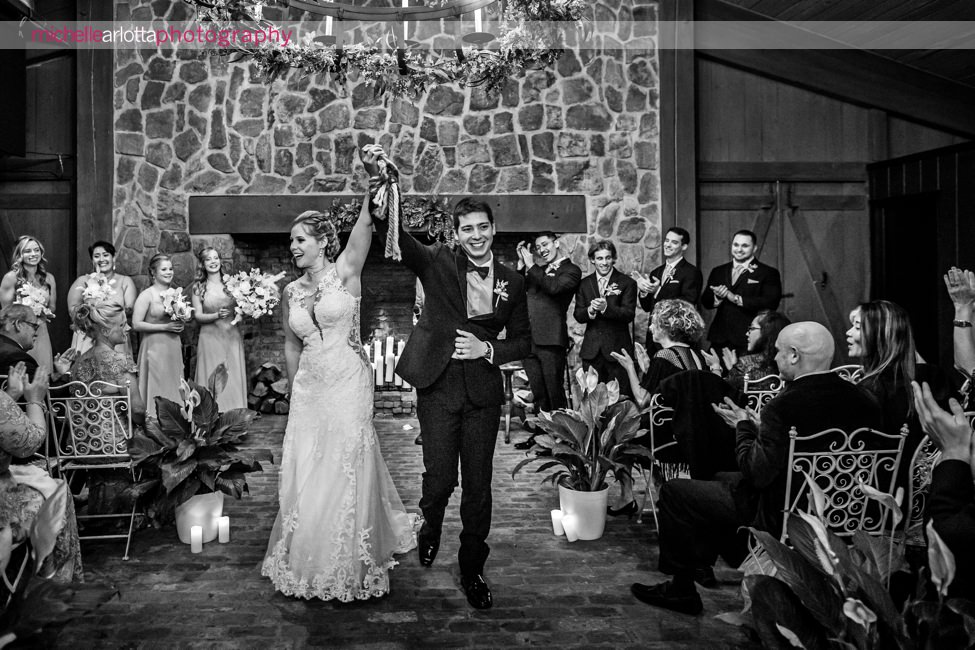 Waterloo village indoor wedding ceremony