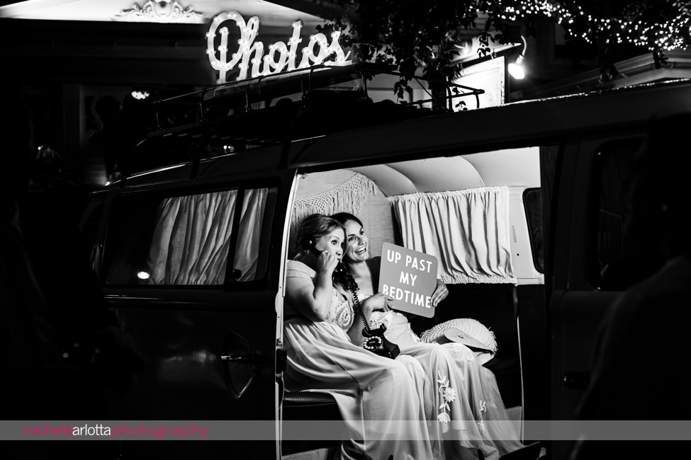 The Gables LBI summer wedding reception beach haven, NJ photo bus
