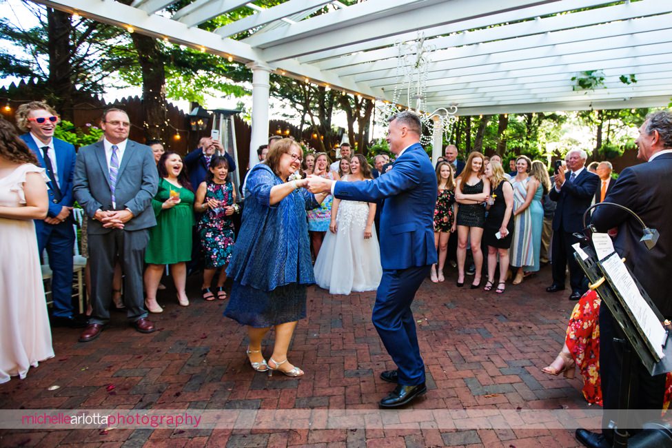LBI gables NJ outdoor wedding reception mother son dance 