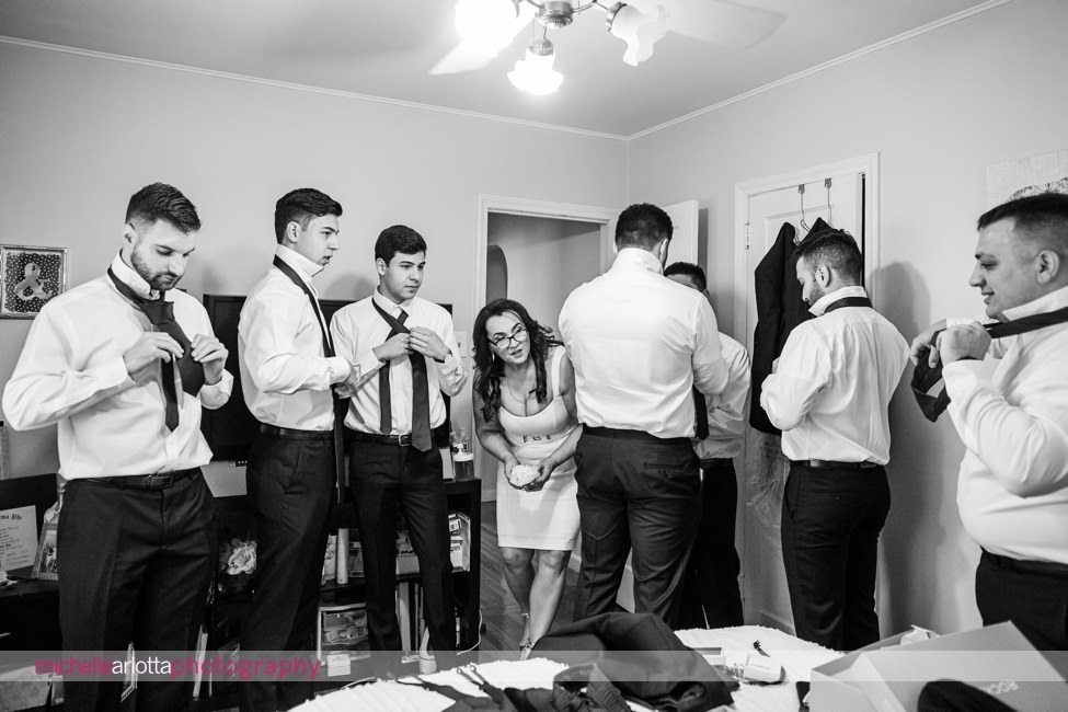 The Farmhouse wedding new jersey groom prep