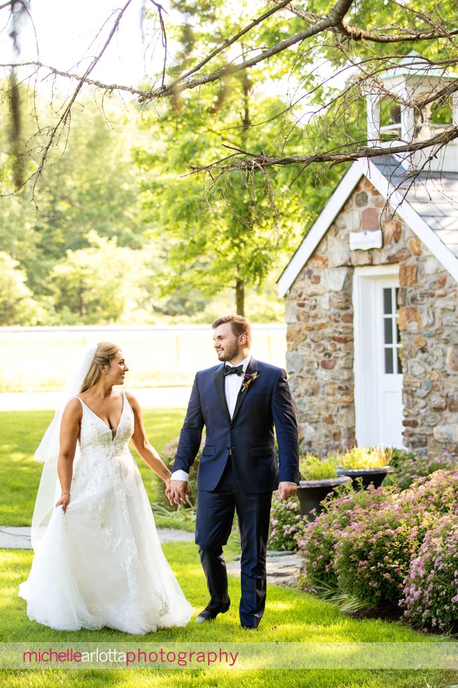 Landmark Venues The Farmhouse wedding new jersey bride and groom portraits