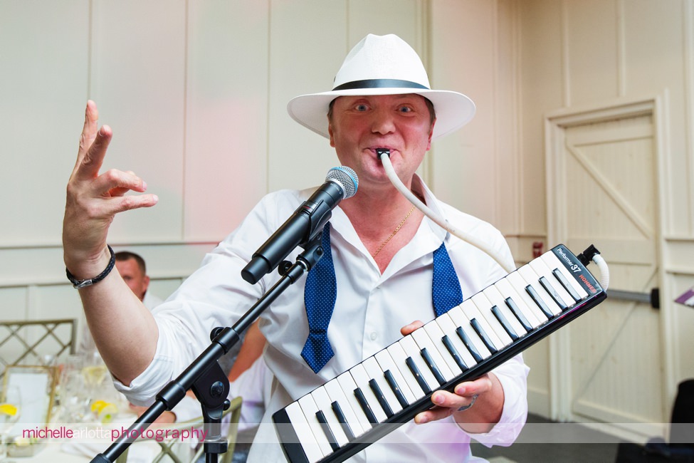 The Farmhouse wedding new jersey wedding reception band with a melodica