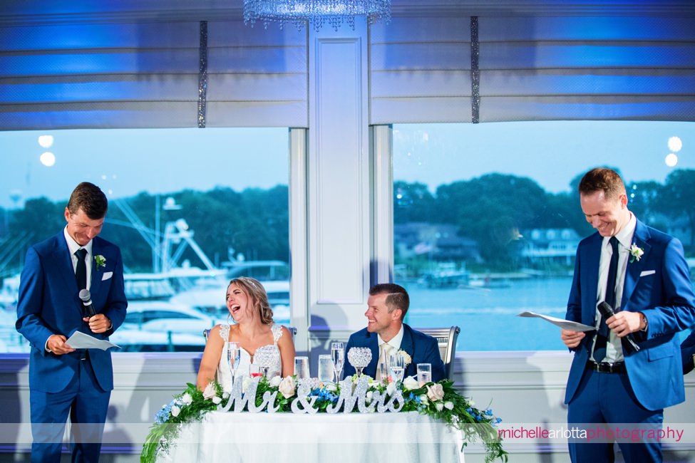 Crystal Point Yacht Club wedding new jersey reception