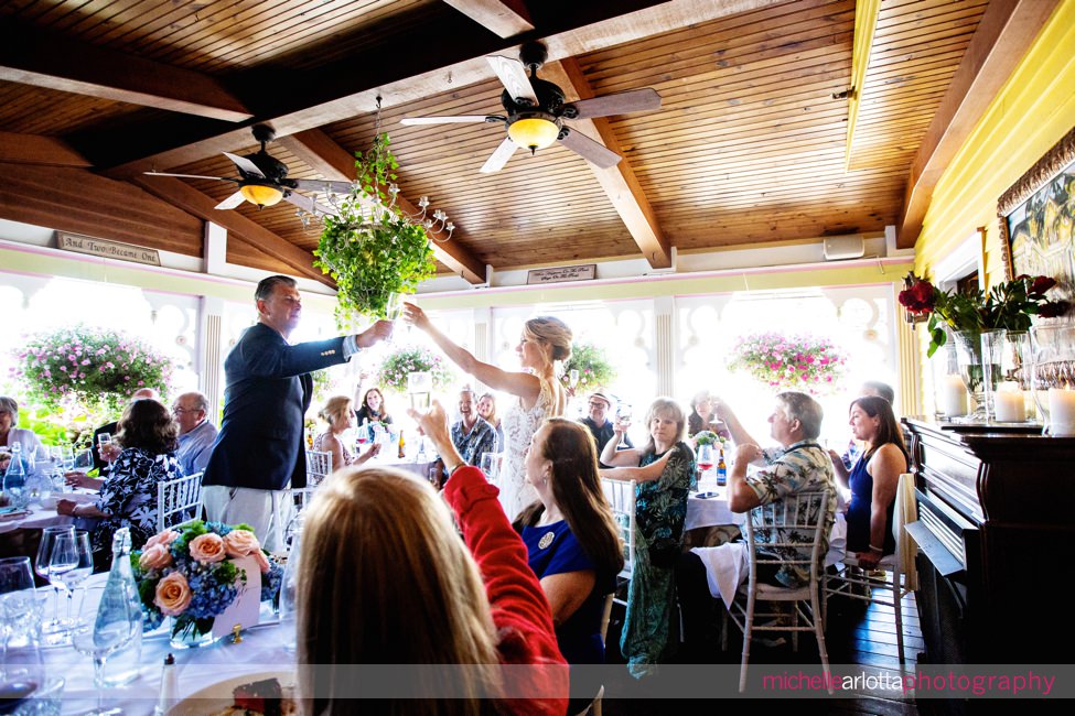 fall afternoon gables intimate garden wedding reception NJ toasts