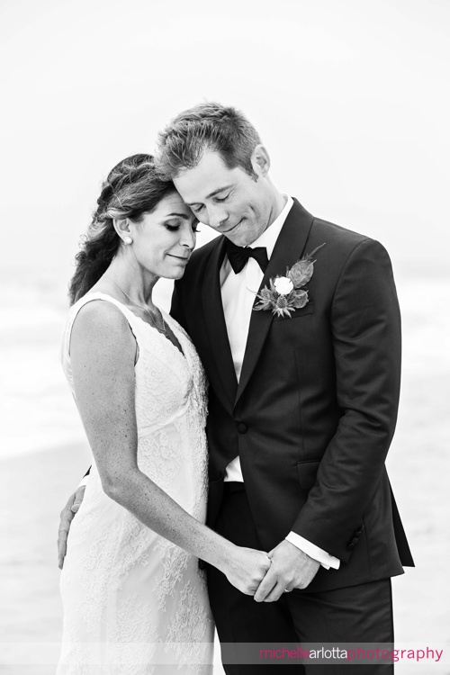 LBI Pearl Street Pavilion Beach Haven NJ wedding bride and groom portraits with dog and son