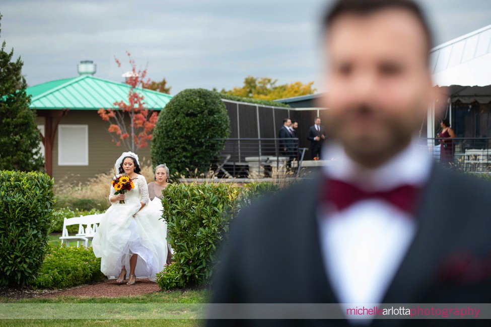 Liberty House Intimate NJ Wedding first look