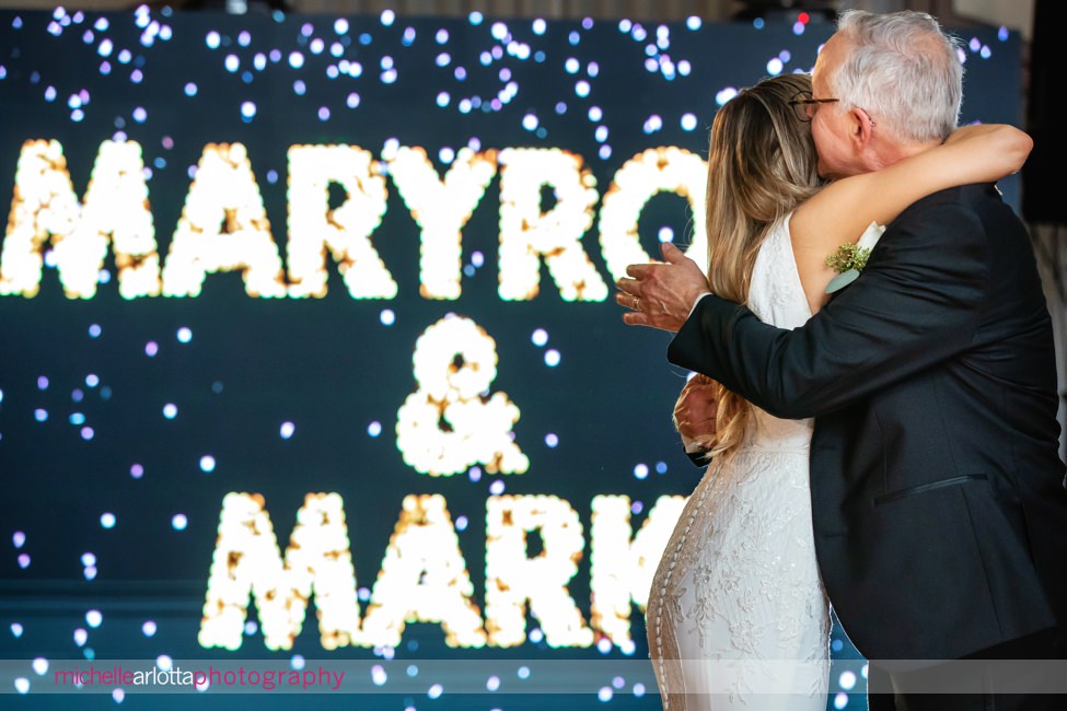 The Notary Hotel Pennsylvania wedding reception dancing bride and father dance