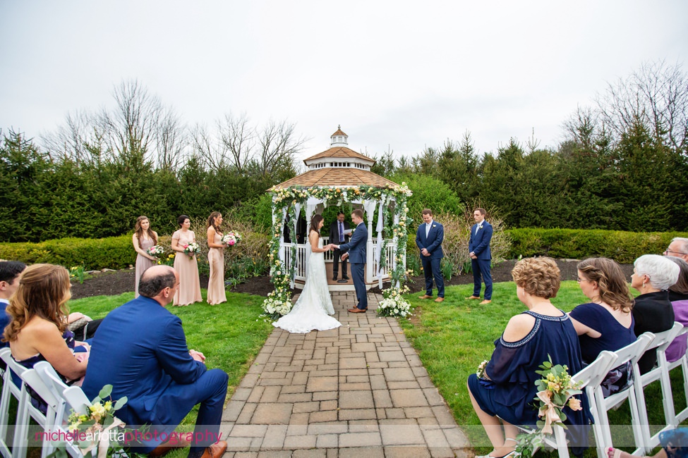 Landmark Venues The Farmhouse NJ outdoor spring wedding ceremony