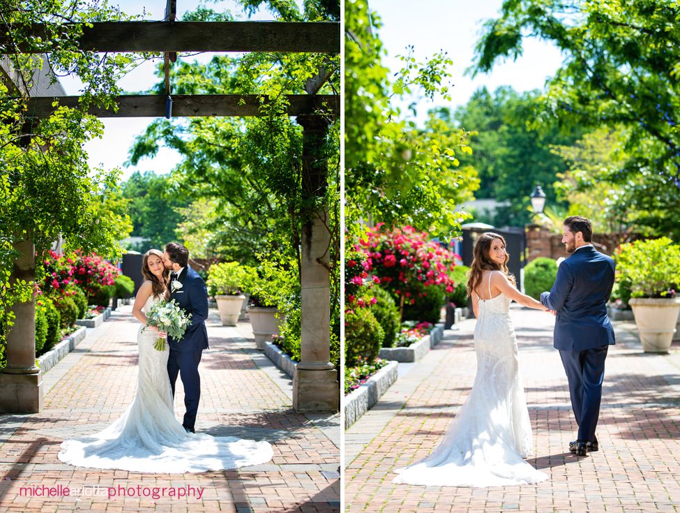 Estate at Florentine Gardens NJ wedding bride and groom