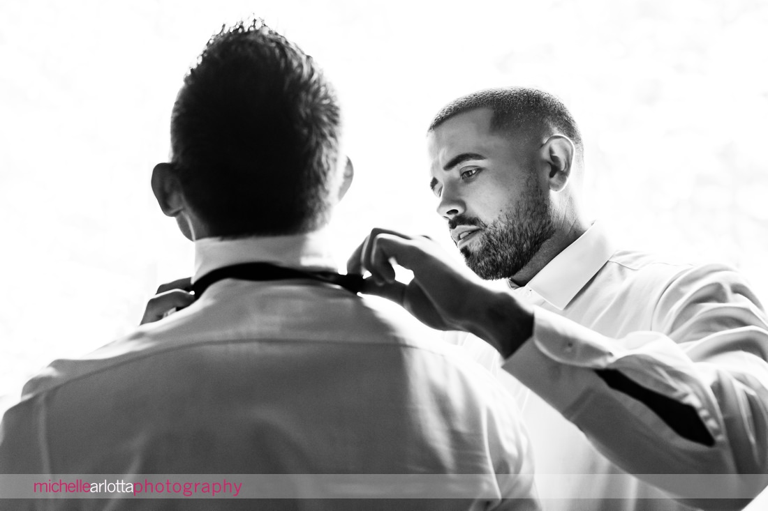 Edgewood Country Club wedding NJ groom prep