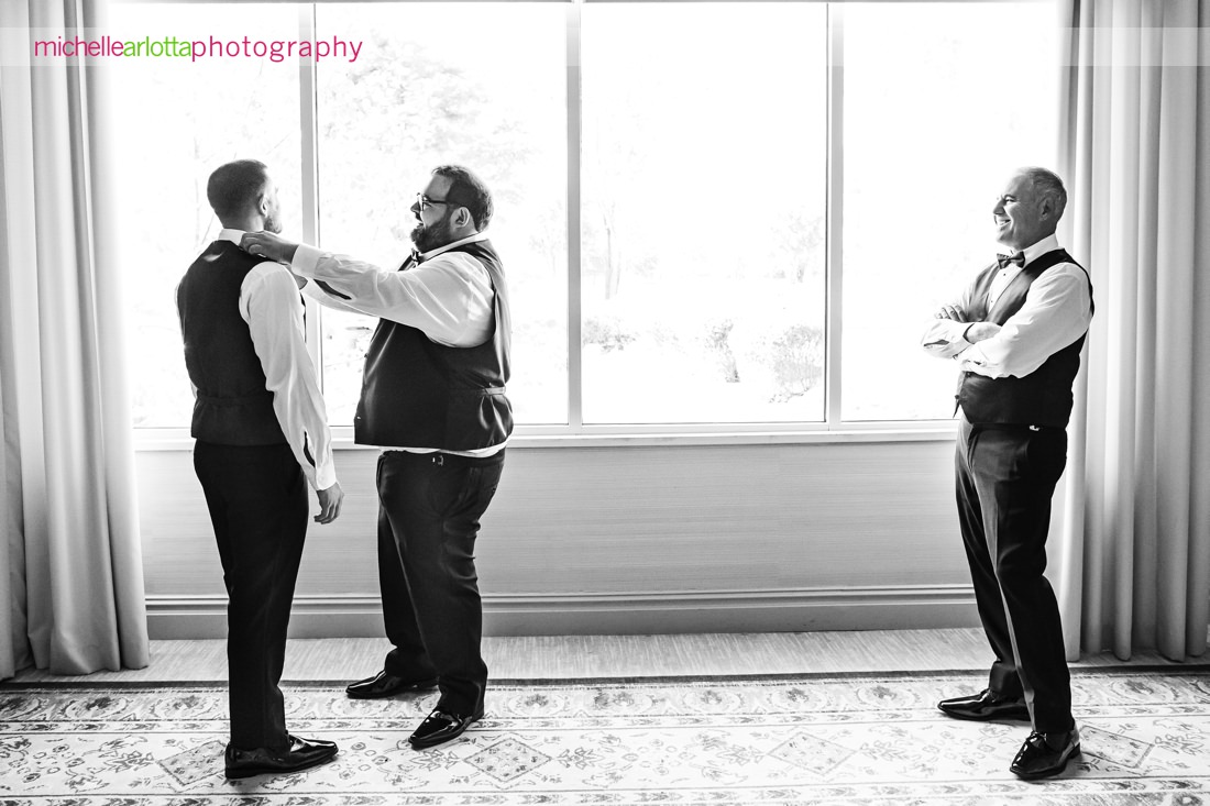 Edgewood Country Club wedding NJ groom prep