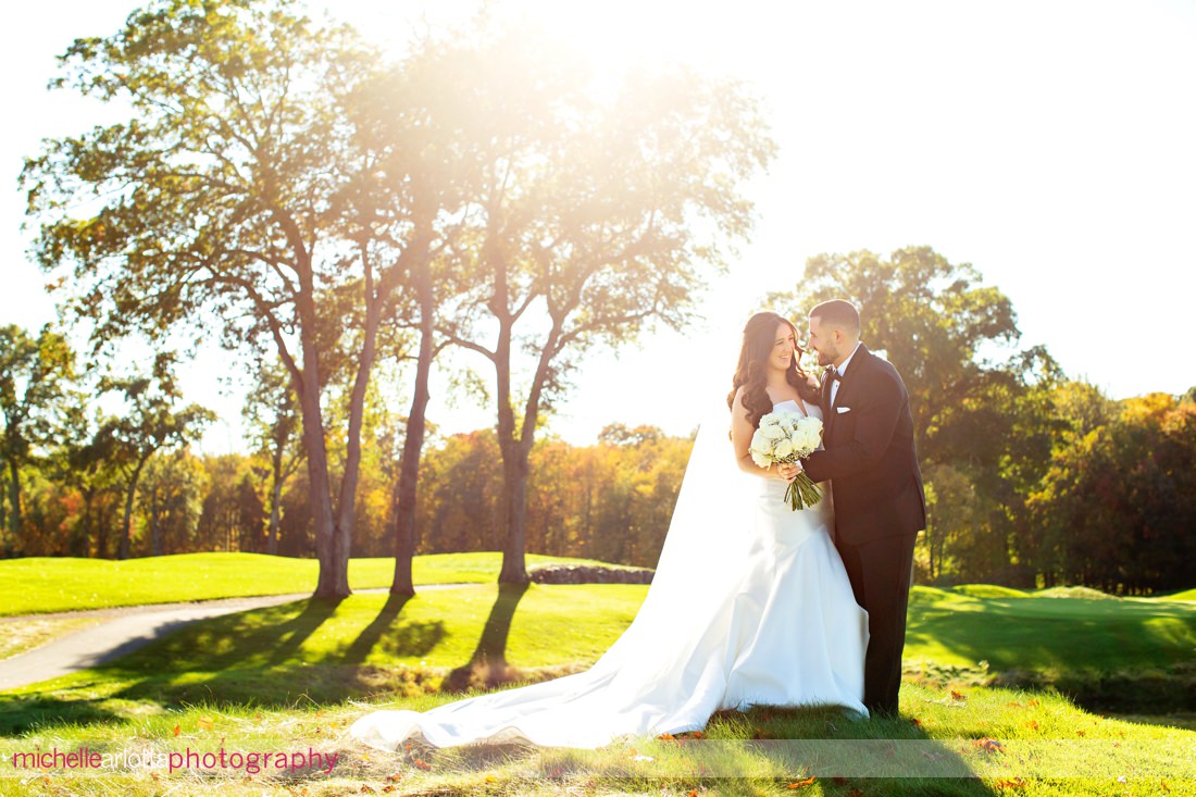 Edgewood Country Club wedding NJ bride and groom portraits