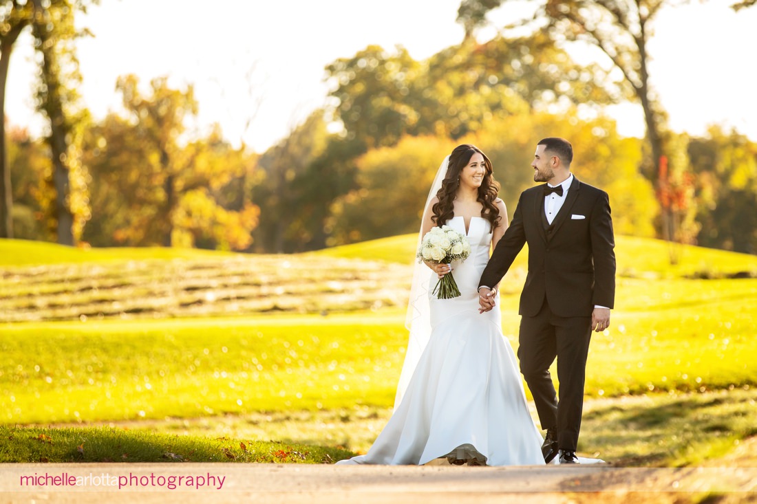 Edgewood Country Club wedding NJ bride and groom portraits