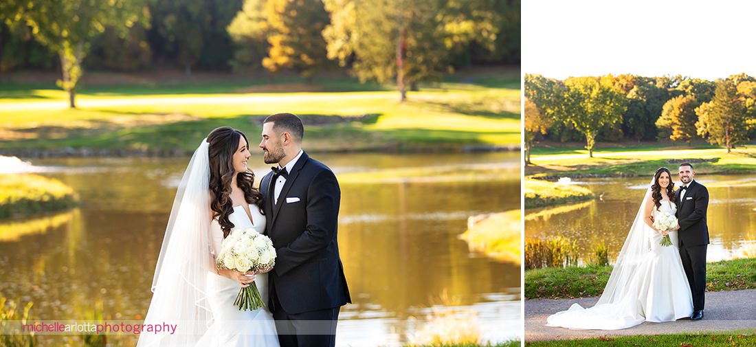 Edgewood Country Club wedding NJ bride and groom portraits