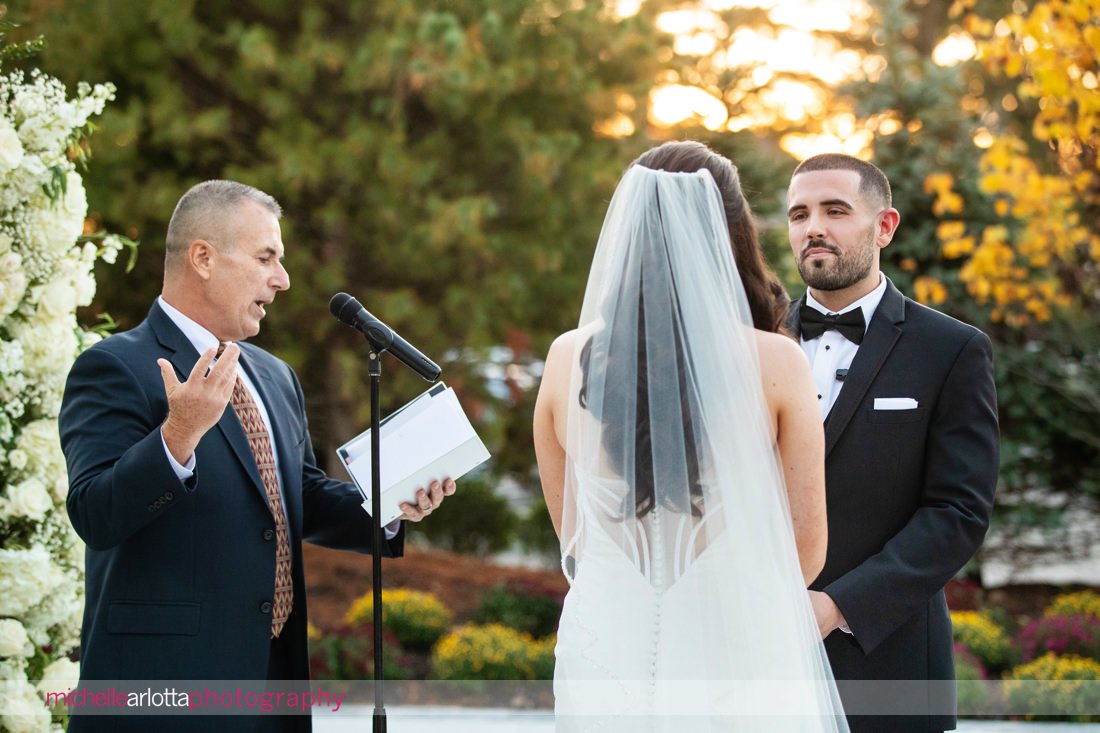 Edgewood Country Club wedding NJ outdoor wedding ceremony 