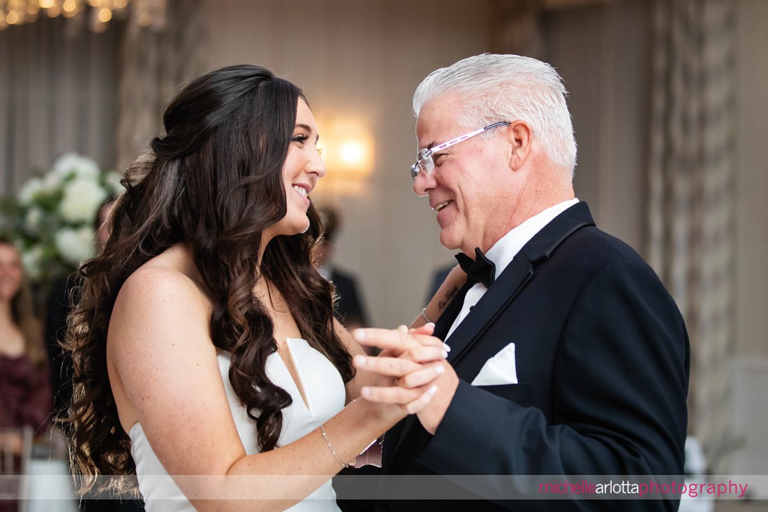 Edgewood Country Club wedding NJ reception bride dancing with father