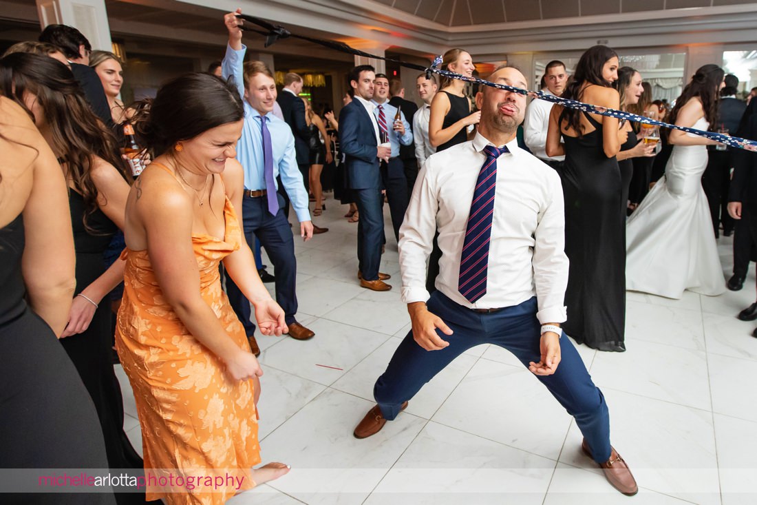 Edgewood Country Club wedding NJ reception tie limbo