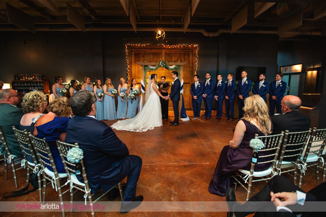 Phoenixville Pa indoor wedding ceremony