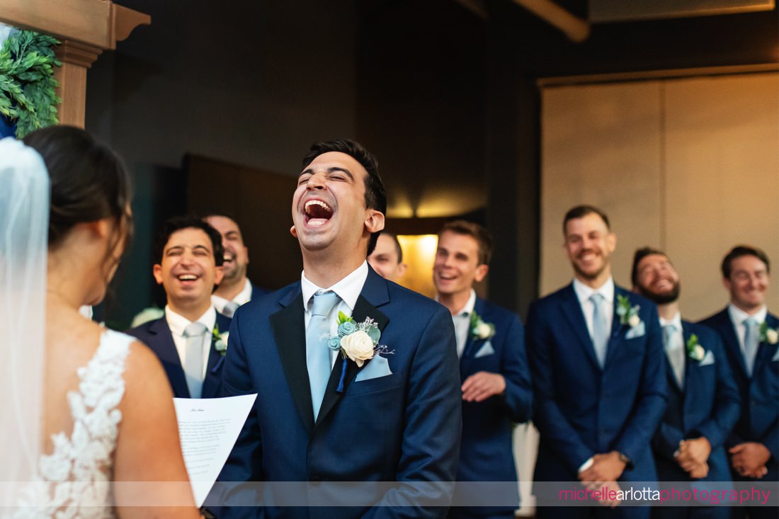 Franklin Commons Pa indoor wedding ceremony