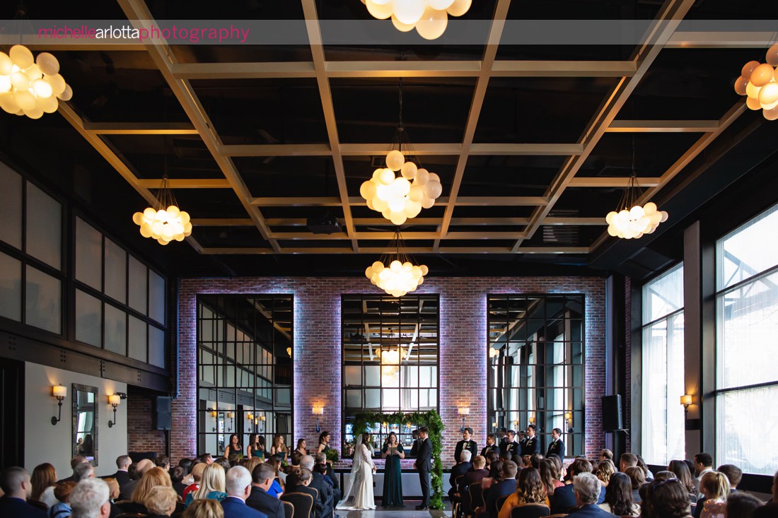 gallery at liberty prime jersey city indoor wedding ceremony