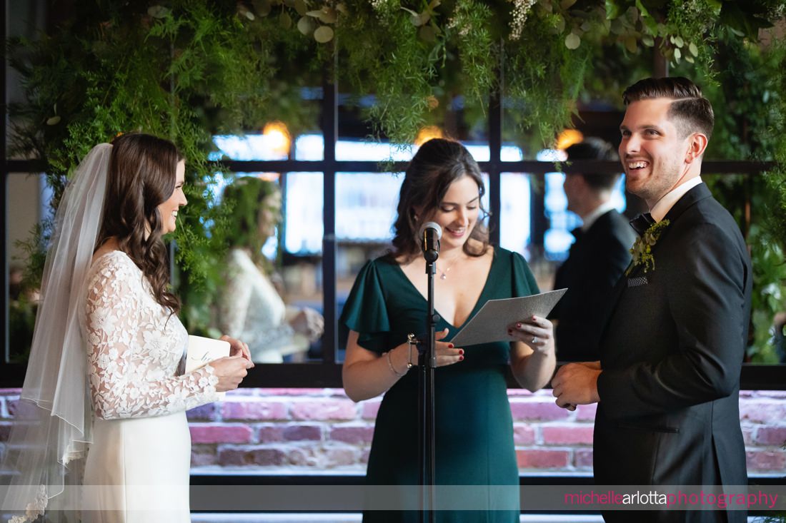 gallery at liberty prime jersey city indoor wedding ceremony