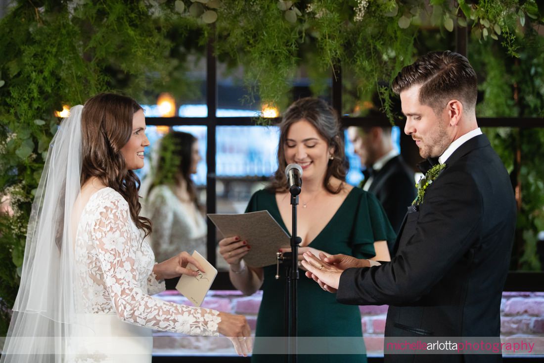 gallery at liberty prime jersey city indoor wedding ceremony