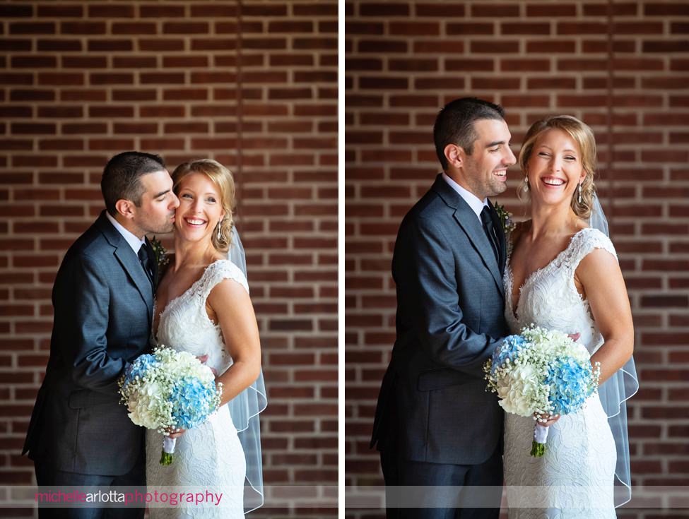 The Madison Riverside NJ wedding first look