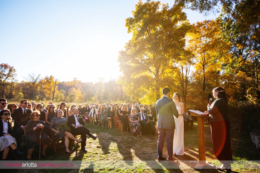 Blooming Hill Farm Wedding Hudson Valley NY outdoor wedding ceremony