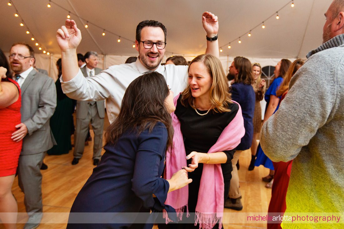 Pat's 30 acres wedding NJ tented reception dance party