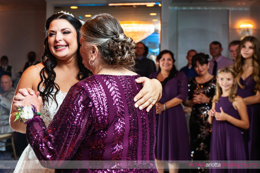 The Breakers on the Ocean Spring Lake NJ wedding reception bride dancing with mother