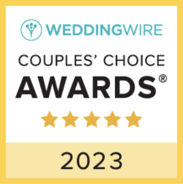 Wedding Wire Couple's Choice award 2023