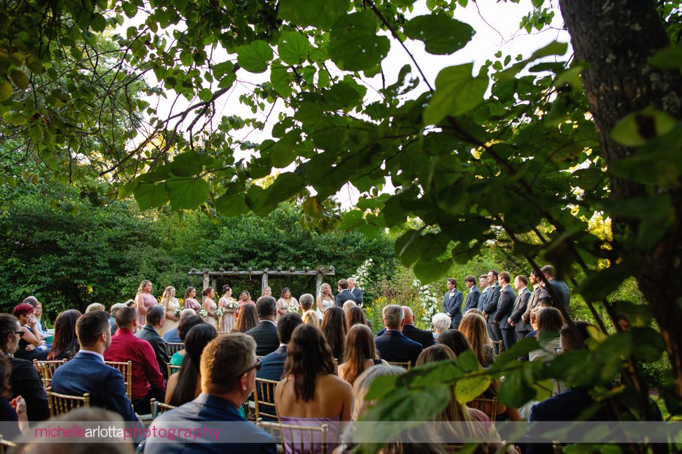 Bowman's Hill Wildflower Preserve New Hope PA wedding ceremony