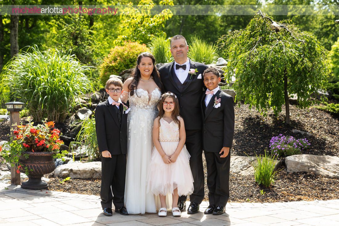 Venue at Winding Hills wedding Montgomery NY family portrait