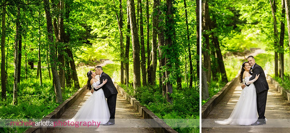 Venue at Winding Hills golf club wedding Montgomery New York bride and groom portrait