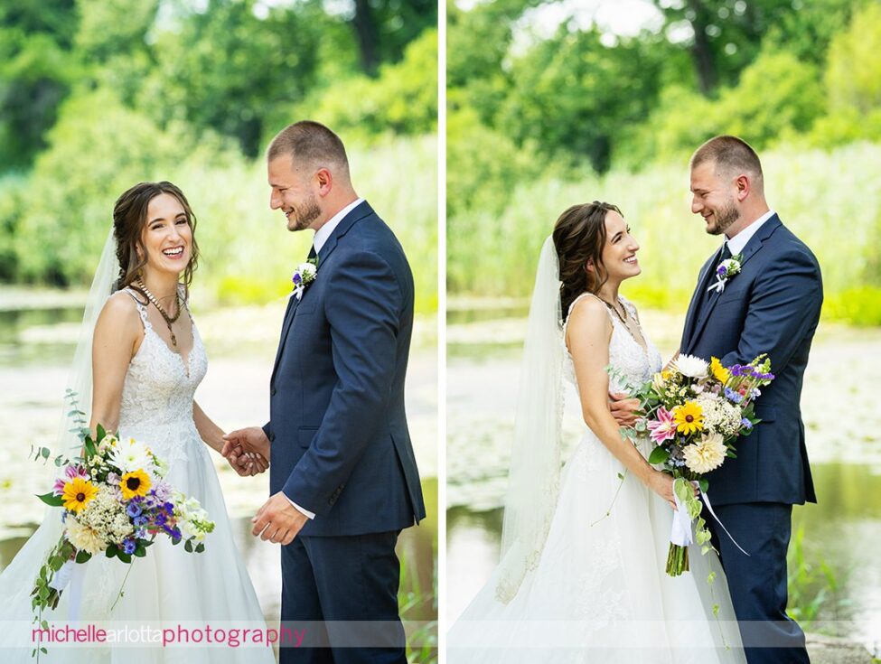 South Jersey Hammonton Backyard wedding bride and groom