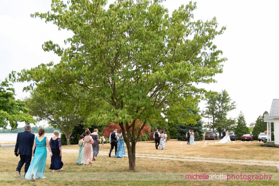 South Jersey Hammonton Summer Backyard wedding ceremony