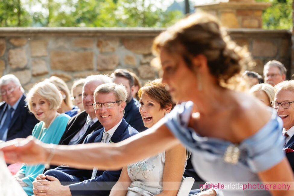 Hotel Du Village New Hope outdoor wedding ceremony