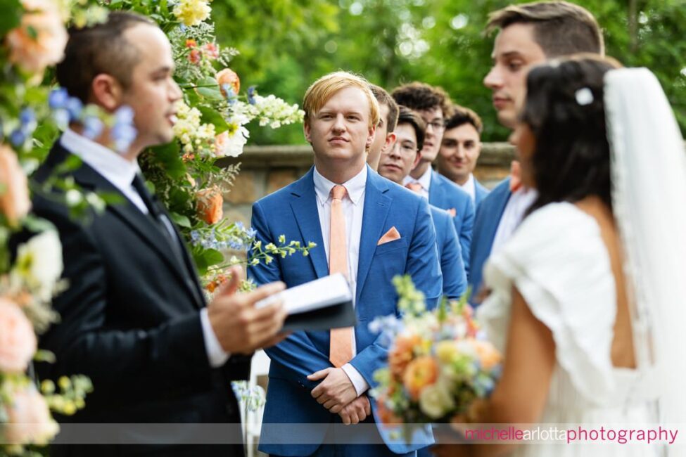 Landmark Venues Hotel Du Village New Hope PA outdoor wedding ceremony