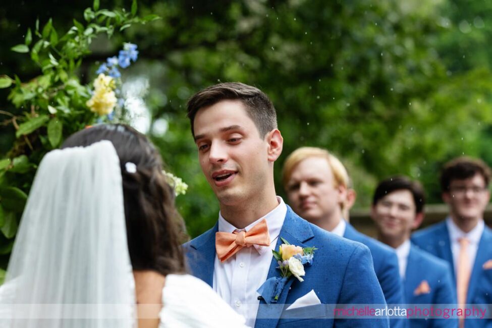 Hotel Du Village New Hope outdoor wedding ceremony