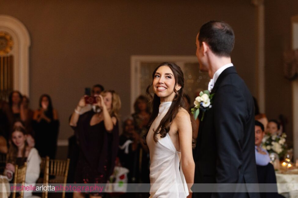 Pen Ryn Estate PA wedding reception bride and groom first dance