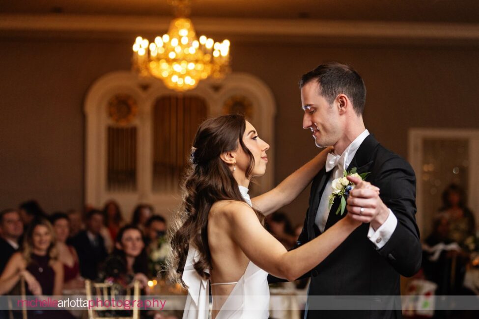 Pen Ryn Estate PA wedding reception bride and groom first dance