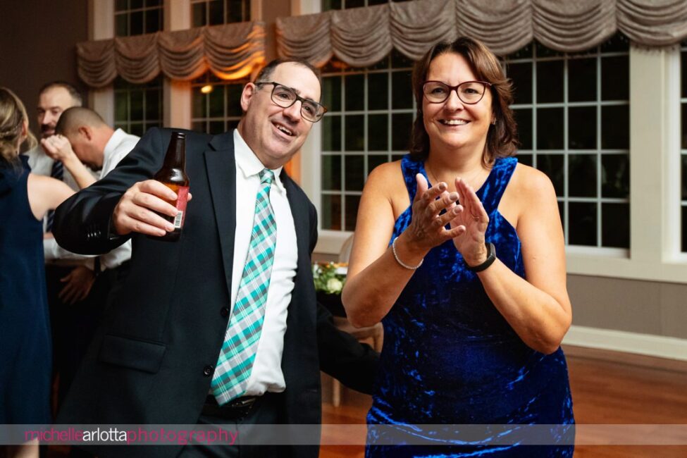 Pen Ryn Estate wedding reception guests dancing